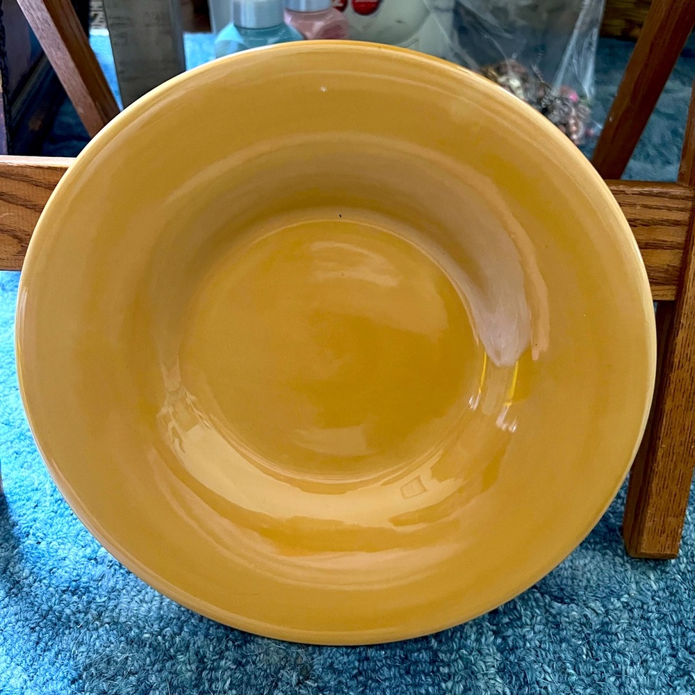 Pottery Barn Sausalito Yellow Lot Of 4 Dinner Plates 12"  Replacement Pieces